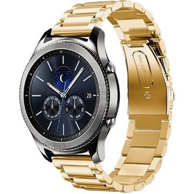 Resim Teknodur Gear S2 20mm Uyumlu Krd-04 Metal Kordon-gold 