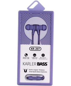 Resim Karler Bass Kr-207 Mıknatıslı Kablolu Kulaklık - Mor 