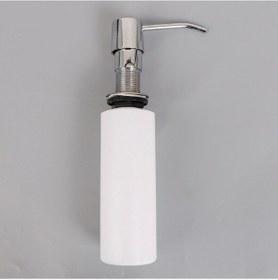 Resim Sıvı Sabunluklar 500ml Şişe Paslanmaz Çelik Pompalı Mutfak Lavabo Dahili Krom/nikel Dispenser Sabunu 