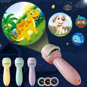 Resim 3'ü 1 Arada Modlu (Dinozor, Hayvan, Meyve) İnteraktif Işıklı El Feneri - Şarj Edilemeyen Pille Çalışan 3 Parlak Renkli (Pembe, Yeşil, Sarı) Öğrenme Oyuncağı, Erken Gelişim ve Bilişsel Oyun için Dayanıklı Plastik, Eğitici Oyuncak, eğitici oyuncaklar, oyuncaklar, eğitici çocuk oyuncakları, erken gelişim oyun 