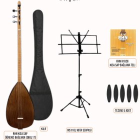 Resim RHN Kısa Sap Öğrenci Bağlama (OBGL17) Başlangıç Seti (Bağlama + Nota Sehpası + Kılıf + Tezene + Yede 