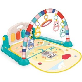 Resim Piyanolu Oyun Halısı - Baykuş Desenli Babycim 