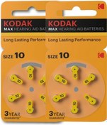Resim P 10 İşitme Cihaz Pili No 10 6'lı 2 Paket Kodak Kulak Cihazı Pili 