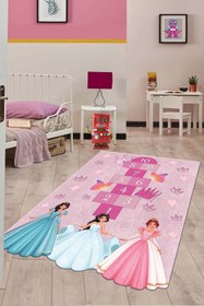 Resim ALAADDİN CARPET Makinede Yıkanabilir Kaymaz Taban Leke Tutmaz Bebek Çocuk Odası Halısı Çocuk Oyun Halısı - 