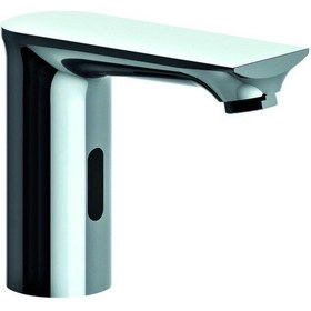 Resim Gpd Flb13 Pilli - Elektrikli Çift Su Girişli Fotoselli Lavabo Bataryası 