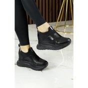 Resim Erkan Saçmacı Lopez Siyah Streç Gizli Dolgu Topuklu Günlük Ayakkabı 