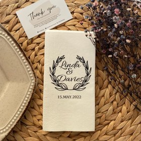 Resim Baskılı Özel Gün Peçetesi | 20 Adet Kişiye Özel Desenli – Düğün, Nişan, Söz ve Davetler İçin 