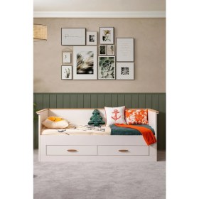 Resim Çekmeceli Karyola, Roma Karyola + Comfort Yatak 