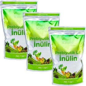 Resim Fibrelle Prebiyotik Lif Doğal İnülin Hindiba 1 Kg x 3 Adet 