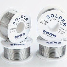 Resim Premium Elektrolitik Lehim Tel 0.8mm & 1.0mm - Yüksek Safiyetli Alaşım 63/37, 10.8mm Çap, 1.0mm Kalınlık, Hassas Elektronik & DIY Projeleri İçin İdeal, Lehim Malzemeleri, Hassas Elektronik, Dayanıklı Makara Tasarımı 