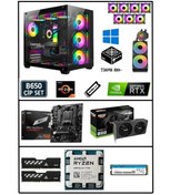 Resim RAMTECH THİCK Ryzen 7 7700 32GB Ram 1Tb M.2 Nvme SSD RTX 5060 Sıvı Soğutmalı Masaüstü Oyuncu Bilgisayarı 