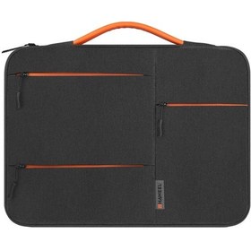 Resim Xindoker 14" Su Geçirmez İş Dizüstü Çantası - Çok Katmanlı Koruma, Pu Sap, Siyah/gri/lacivert Seçenekli Laptop Çantası 