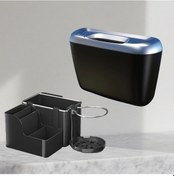 Resim Gateesat 2 Adet Araç Saklama Kutusu + Araç Çöp Kutusu Araç İçi Düzenleyici Aksesuar 