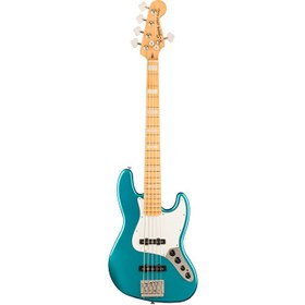 Resim Squier 0374553508 Classic Vibe Active '70s Jazz Bass V (Ocean Turquoise) | 5 Telli Aktif Bas Turkuaz Renk ve 70'ler Stili Blok İşaretçiler 