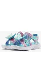 Resim Skechers Jumpsters Sandal - Butterfly Brites Büyük Kız Çocuk Mavi Işıklı Sandalet 303109L Aqmt 