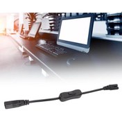 Resim Xindoker 0.3m Iec320 C8-c7 Anahtarlı Güç Uzatma Kablosu - Saf Bakır İletkenli, Islaklık Ve Ateş Direnci, Notebook/monitör Uyumlu 100-250v 