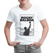 Resim Lord T-Shirt Rocky Balboa - Win Beyaz Çocuk Tshirt 