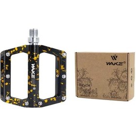 Resim Wake Aluminyum Rulmanlı Kamuflaj Desenli Pedal 116. X 97.6mm Siyah-sarı 