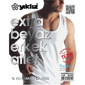 Resim 6'Lı Yıldız 00 Erkek Süprem Atlet Yüzde %100 Pamuklu 