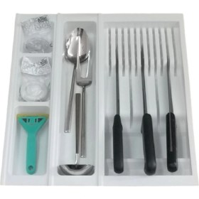 Resim Adilon Mutfak, Modüler Bıçaklıklı Set, Beyaz, 41 x 48 cm (Boydan 3,5 cm Kesilebilir) 
