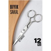 Resim Skygo Ice Tempered 702 Bıyık Makası - Bıyık Sakal Düzeltme Makası Kuaför Makası 12 cm 
