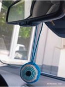 Resim Beyaz Zambaklar Kadın Kooperatifi Amigurumi Otomobil Süsü Nazar Boncuğu... Dikiz aynası süsü 