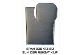 Resim Tay Promosyon Ruhsat Kılıfı Kaliteli Suni Deri Kenarları Dikişli Yazısız 1 Adet 