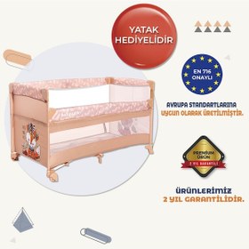 Resim Lorelli Up And Down 60x120 Bebek Anne Yanı Oyun Parkı Yatak Beşik Yatak Hediye 