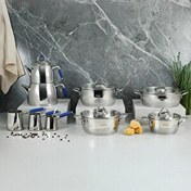 Resim Aryıldız Solo 15 Parça Lacivert Çelik Çeyiz Seti 