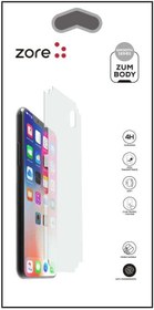 Resim Apple iPhone 14 Pro ile uyumlu Full Body Arka Mat Koruyucu Jelatin Renksiz 