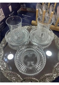 Resim Riva Çay Tabağı 6 Lı Elysia Çay Bardağına Uyumludur 