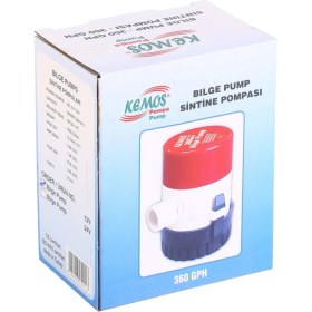 Resim 12V Sintine Pompası, Dayanıklı ve Güçlü Su Tahliye Cihazı, Kolay Kullanım, Yüksek Performans 