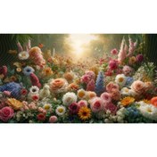 Resim Venspor Renkli Çiçek Bahçesi Temalı Arkaplan, Profesyonel Fotoğrafçılık için 200x150cm Duvar Örtüsü Fon 