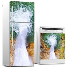 Resim Buzdolabı Ve Bulaşık Makinası Beyaz Eşya Sticker Kaplama Ters Şel 