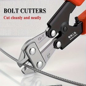 Resim 1 adet Cıvata Kesiciler, Tel Kesme Pensesi, Tel Kesme Makası, 20.32cm Çok Fonksiyonlu Emek Tasarrufu Pense, Zincir Kesiciler, Kilit Kesme Pensesi, Korkuluk Sökme Şantiyeleri, Ev Dekorasyonu vb. İçin Uygundur. 