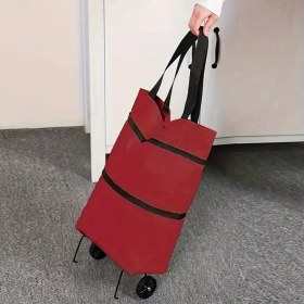 Resim Lowell Home Buffer® Katlanabilir Tekerlekli Market Çantası,çok Amaçlı Pazar Arabası,portatif Alışveriş 