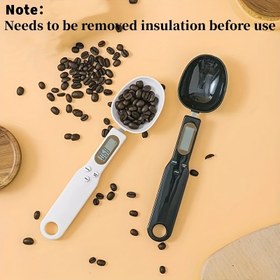 Resim Kesin Ölçüm Dijital Mutfak Terazisi Kaşığı - LCD Ekran, 0.1g-500g Hassasiyet, Düğme Pil ile Çalışan, Pişirme, Fırınlama ve Porsiyon Kontrolü için İdeal 