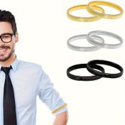 Resim 2 Adet Unisex Ütü Gömlek Kol Bantları, Kaymaz Metal Manşet Bağlantıları, Yıkanmayan Dayanıklı Kol Bantları Erkekler ve Kadınlar İçin 
