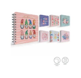 Resim Start Spiralli Sert Kapak Not Defteri 16x16cm 100 Yaprak Noktalı 3 Lü Paket 5925 Karışık 