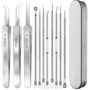 Resim Profesyonel hassas cımbız - ultra ince uç, sakal ve kaşlar için ideal, unisex - kaymaz tutuşlu, çalıştırma gerektirmez - saç salonu ve evde bakım aletleri, metalik dokulu, yüksek kaliteli metal malzeme, Sakal Şekillendirme, Kaş İncileri Çizimi, Şık Tasarım, Sağlam Yapı, Manuel Cımbız, Güzellik Tutkunları Berber Araçları 