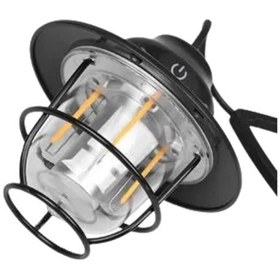 Resim Usb Şarjlı Retro Led Kamp Feneri - 4 Işık Modu Su Geçirmez Taşınabilir Çok Renkli 