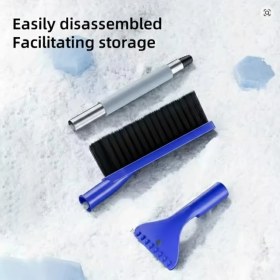 Resim Midkan Kaymaz Saplı Kışlık Kar Temizleme Aleti - Buz Kazıyıcı 