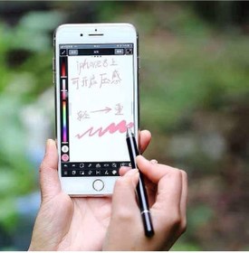 Resim TahTicMer Samsung Galaxy Tab A T510 T515 T517 Dokunmatik 2 In 1 Kalem S Pen Stylus Beyaz 