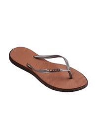 Resim Havaianas Slim Point Kadın Plaj Terliği 4149584 Kahverengi 