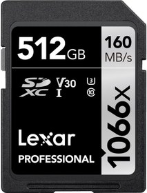 Resim Lexar Professional LSD1066512G-BNNNG 512 GB 1066X SDXC Hafıza Kartı 