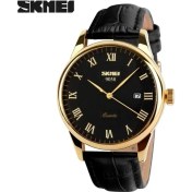 Resim Hanyang Siyah Altın Erkek Saatler Üst Marka Lüks Kuvars Izle Skmei Moda Rahat Iş Kol Saatleri Su Geçirmez Erkek Izle Relogio Masculino (Yurt Dışından) 