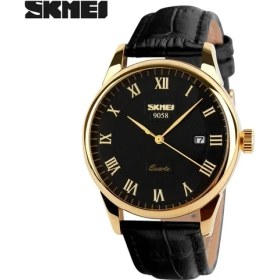 Resim Hanyang Siyah Altın Erkek Saatler Üst Marka Lüks Kuvars Izle Skmei Moda Rahat Iş Kol Saatleri Su Geçirmez Erkek Izle Relogio Masculino (Yurt Dışından) 