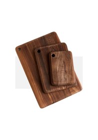 Resim 3 Adet Büyükten Küçüğe Ceviz Ahşap Kesme Tahtası, Doğal Ceviz Ağacından Kesme/sunum Tablası 3 Adet Ahşap 