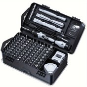 Resim 1 Set Hassas Tornavida Seti, Manyetik Tamir Aracı Kiti, Kaymaz Taşınabilir Aracı Seti, Ergonomik Sap, Telefonlar, Dizüstü Bilgisayarlar, Saatler, Elektronik, Krom Vanadyum Çelik, Gümüş Gri, Şok Geçirmez, Hex, Pentagon, Çapraz Başlıklar Dahil 