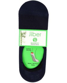 Resim Jiber Erkek Bambu Likralı Babet Çorap 7000 - 6 Adet Lacivert 